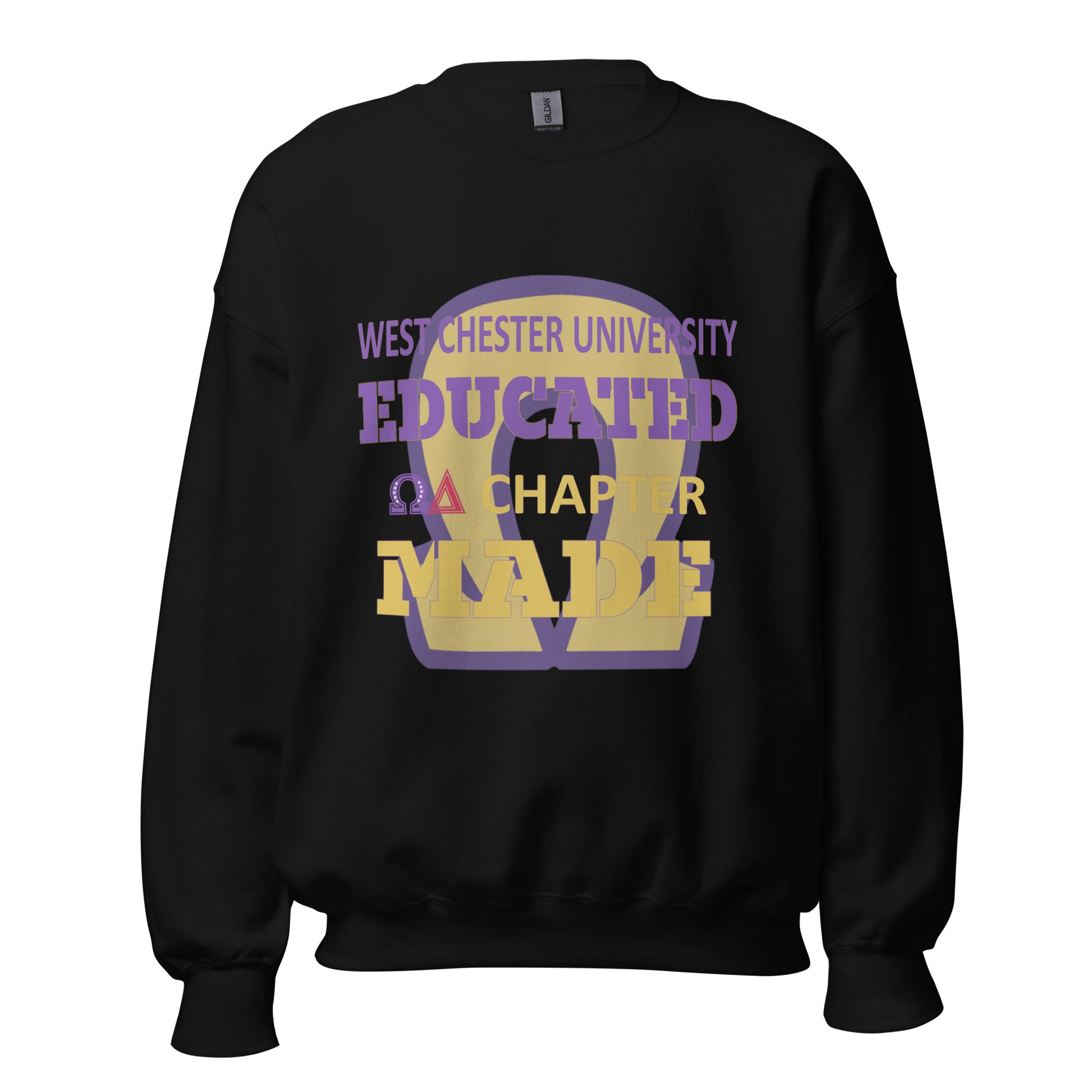 West Chester University Educated Omega Delta Chapter Made Unisex Sweatshirt