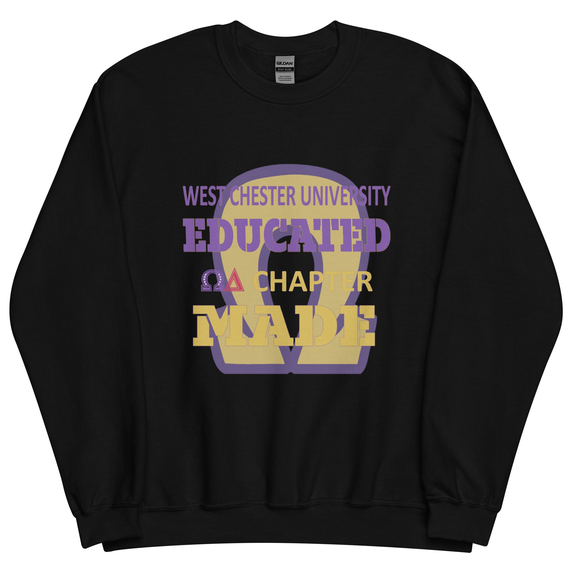 West Chester University Educated Omega Delta Chapter Made Unisex Sweatshirt