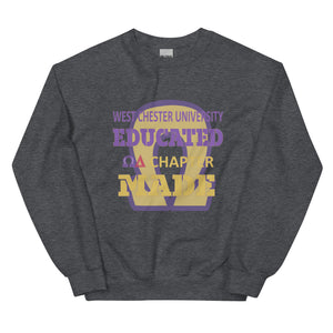 West Chester University Educated Omega Delta Chapter Made Unisex Sweatshirt