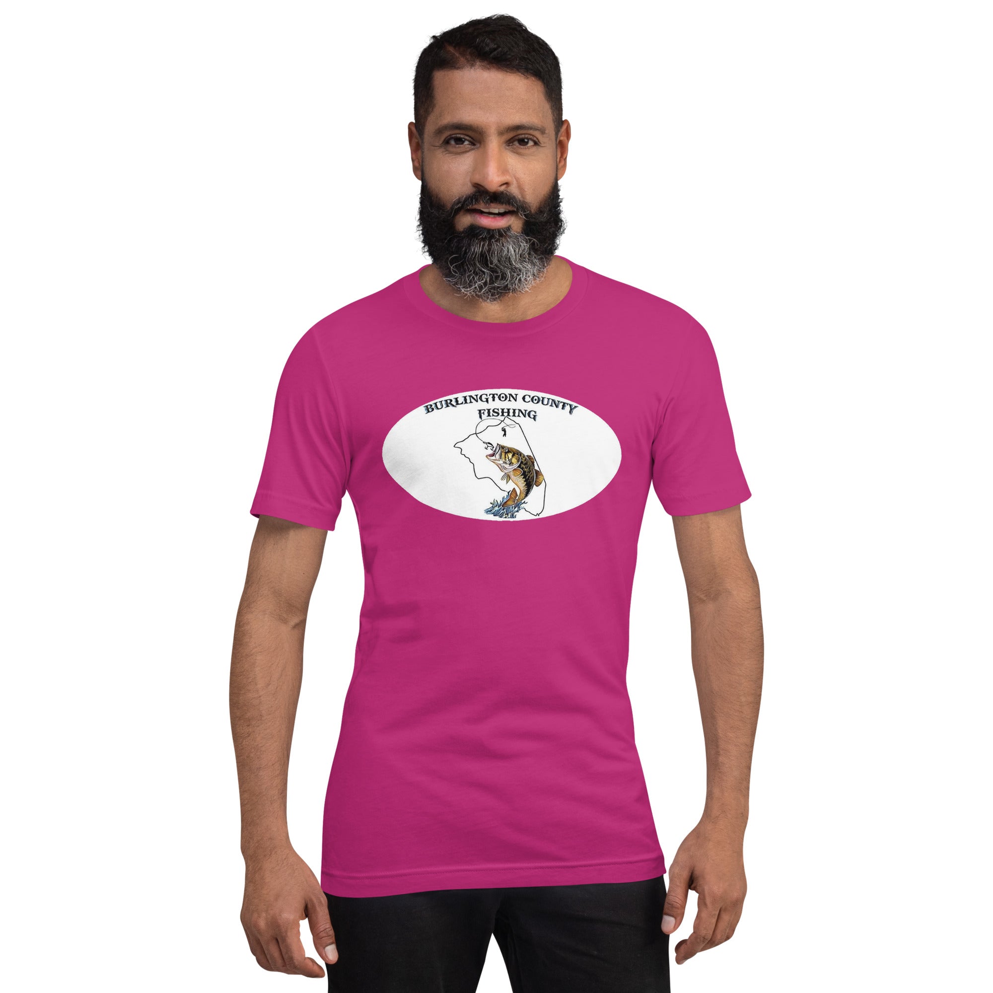 Burlington County Fishing Unisex t-shirt