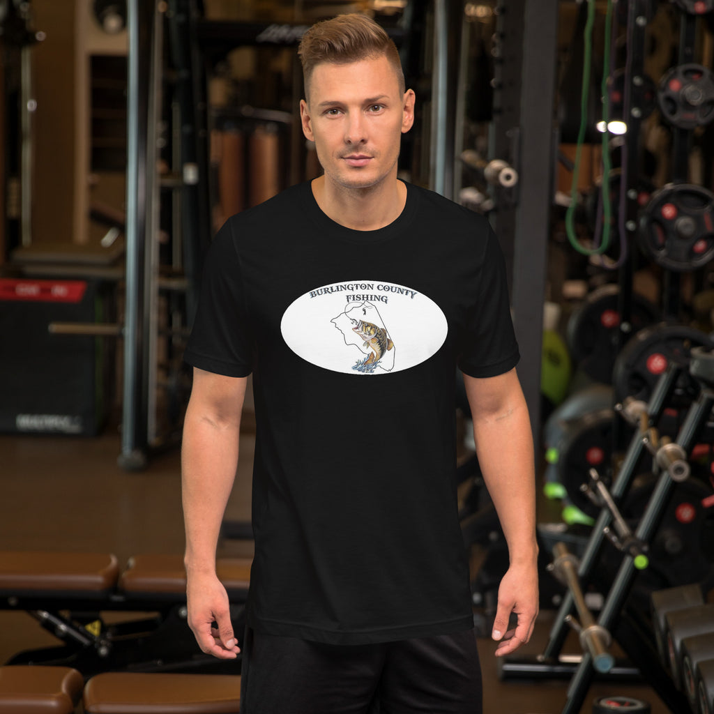 Burlington County Fishing Unisex t-shirt