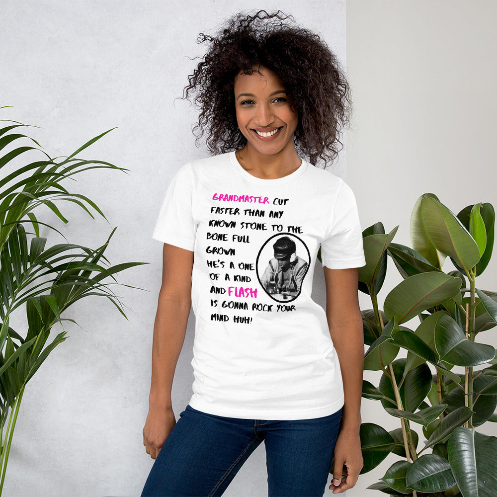 Grandmaster Flash Lyrics Unisex t-shirt