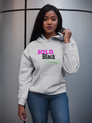 Bold Black Beautiful Hooded Sweatshirt
