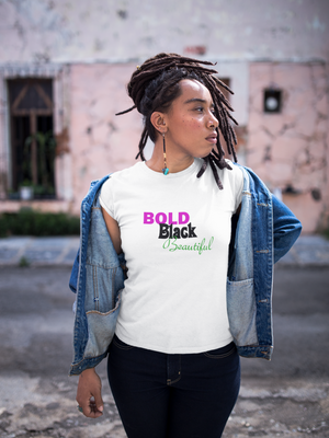 Bold Black Beautiful Women's short sleeve t-shirt