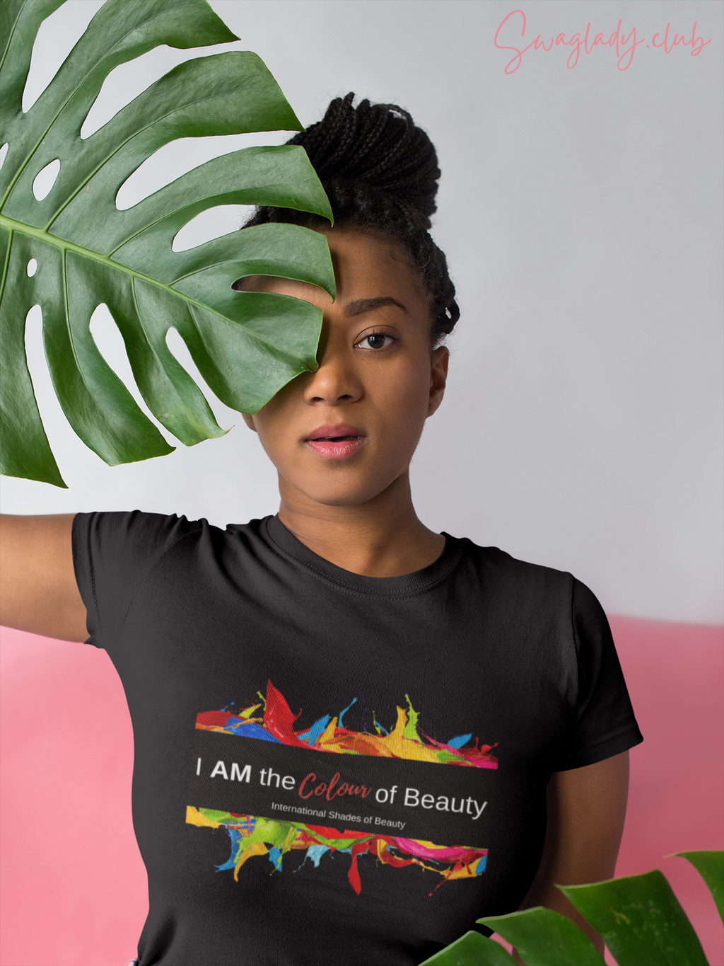 I am the Colour of Beauty Splash Black Stripe Short-Sleeve Unisex T-Shirt