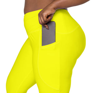 Swaglady Yellow Leggings with pockets