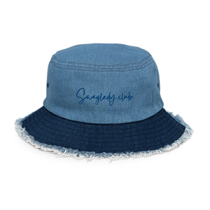 Swaglady.club Distressed denim bucket hat