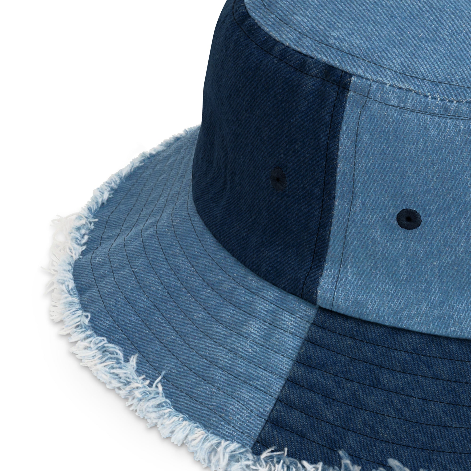 Swaglady.club Distressed denim bucket hat