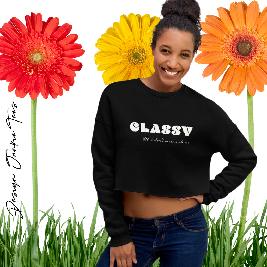 Classy Crop Sweatshirt