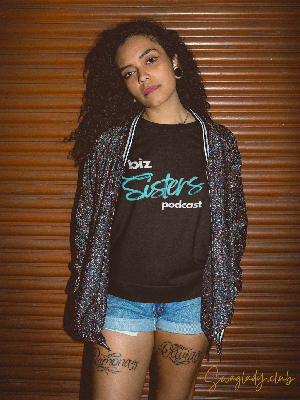 biz Sisters podcast blue Women's short sleeve t-shirt