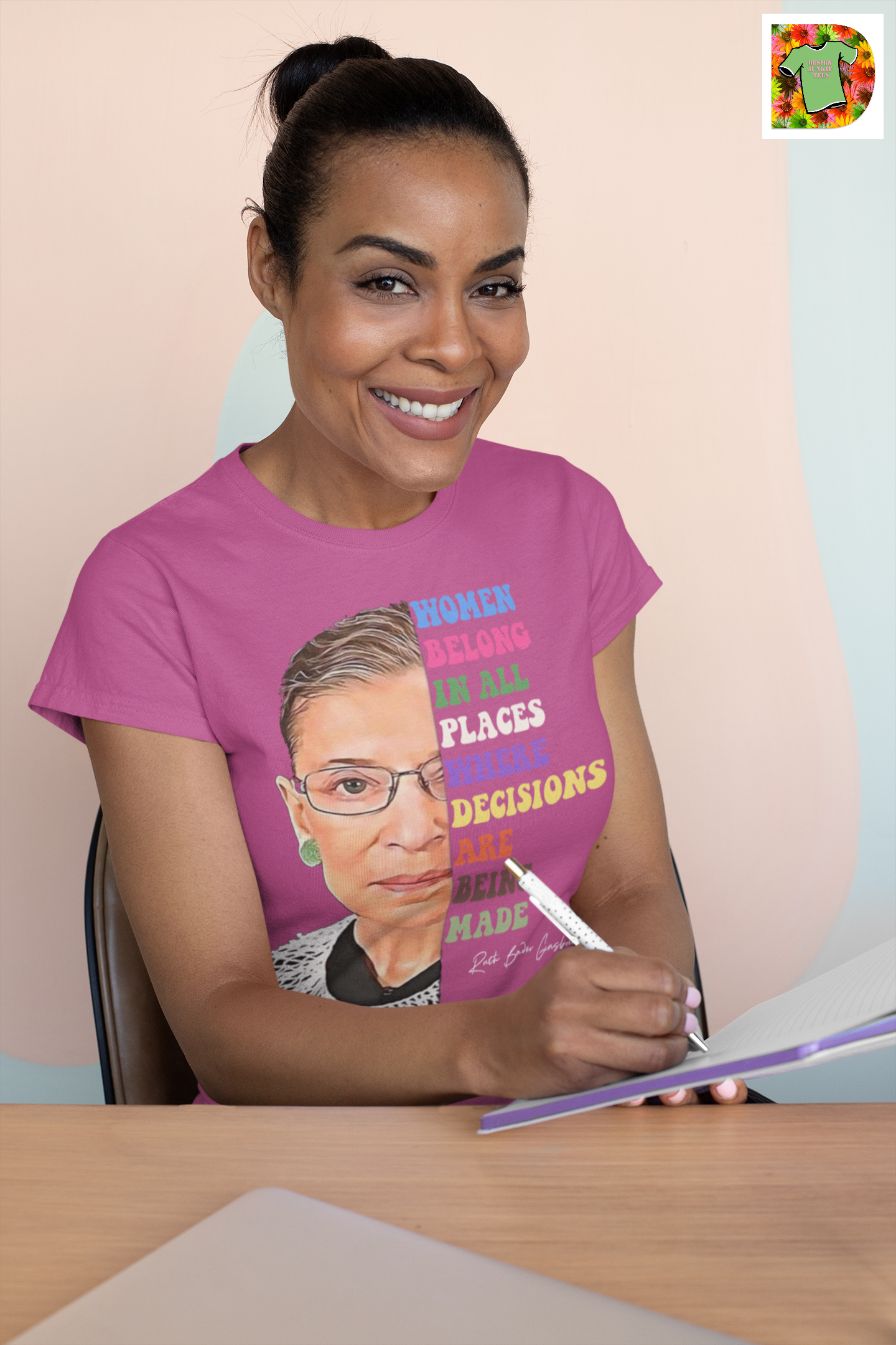 Ruth Bader Ginsburg Quote Short-Sleeve Unisex T-Shirt