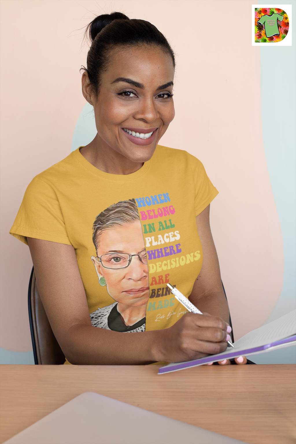 Ruth Bader Ginsburg Quote Short-Sleeve Unisex T-Shirt