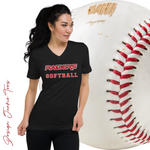 RAIDERS Softball MILLER 4 Unisex Short Sleeve V-Neck T-Shirt