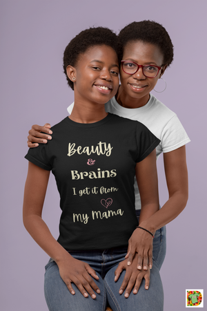 Beauty & Brains Short-Sleeve Unisex T-Shirt