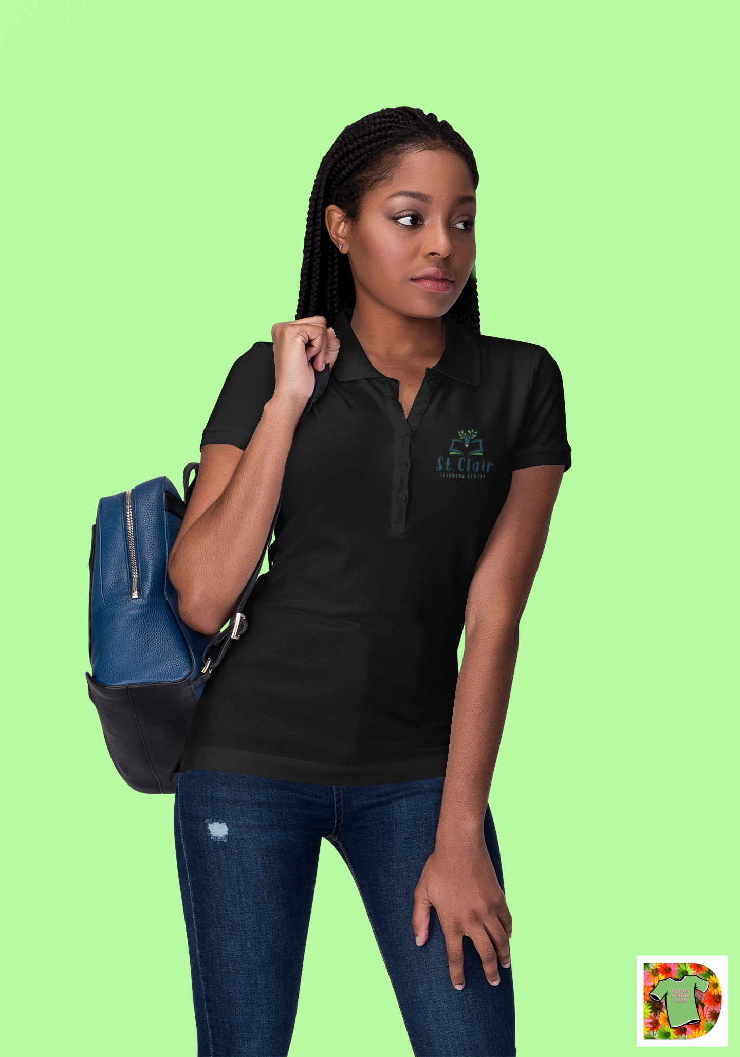 St. Clair Learning Center Embroidered Women's Polo Shirt