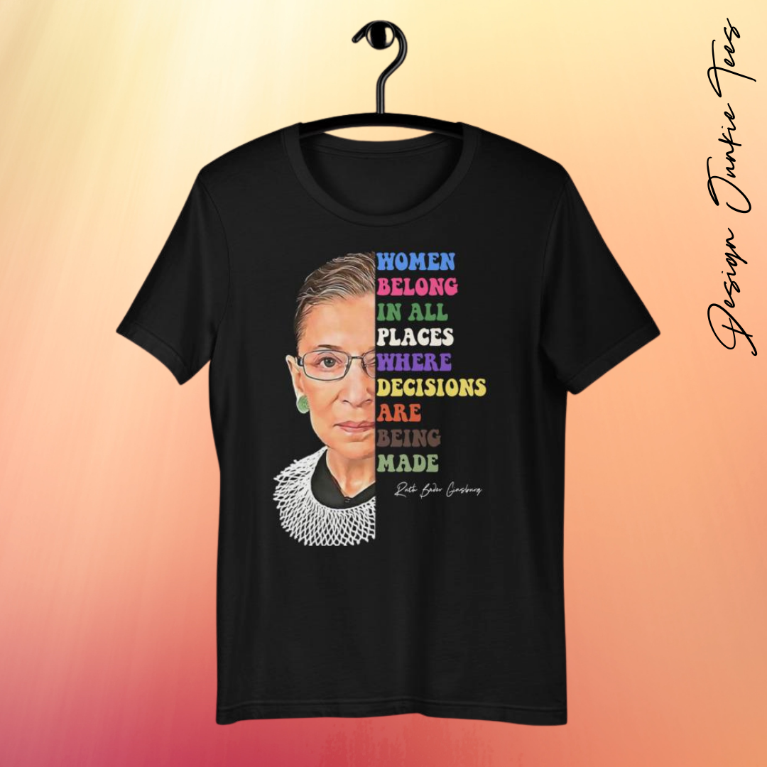 Ruth Bader Ginsburg Quote Short-Sleeve Unisex T-Shirt