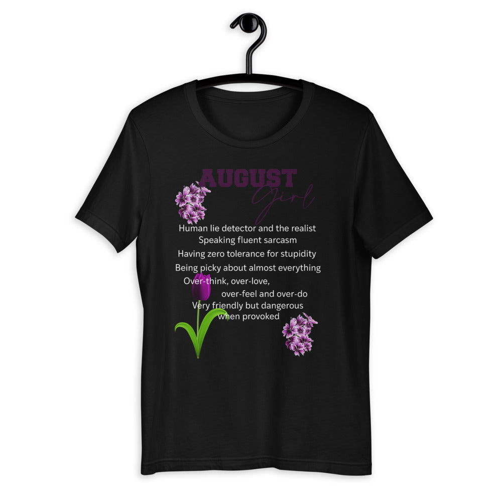 August Girl Purple Short-Sleeve Unisex T-Shirt