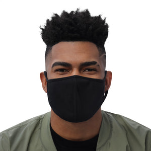 Black Plain Face Mask (3-Pack)