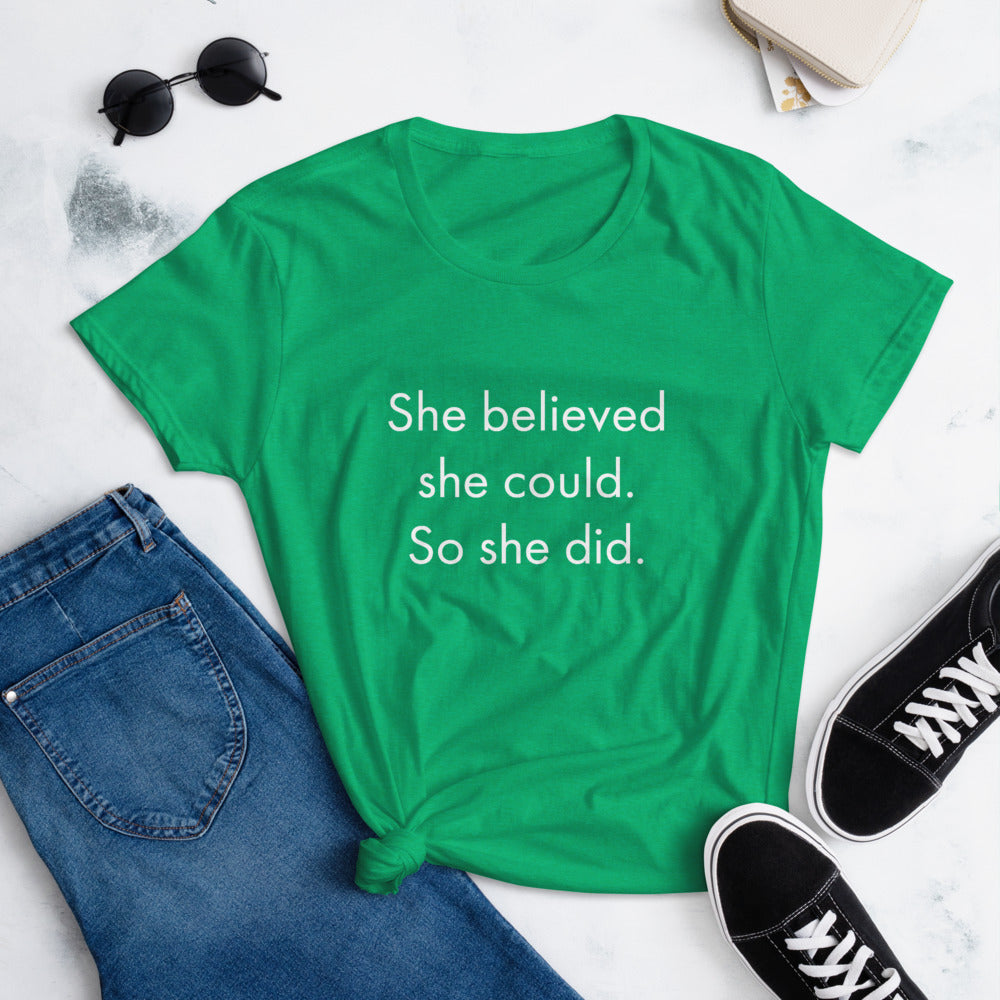 She Believed She Could 2 Women's short sleeve t-shirt