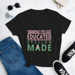 Simmons College Educated Epsilon Made Women's Short Sleeve T-shirt