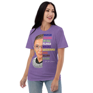 Ruth Bader Ginsberg Quote Purple Short-Sleeve T-Shirt