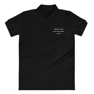 Ministerial Alliance Embroidered Women's Black Polo Shirt
