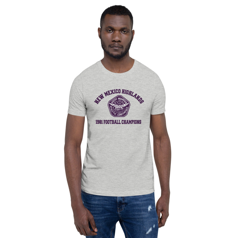 New Mexico Highlands 2 Short Sleeve Unisex T-shirt