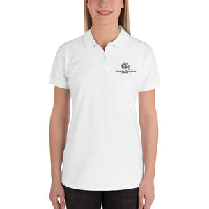 Tranquil Solutions Embroidered Women's Polo Shirt - Black Embroidery