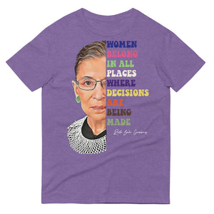 Ruth Bader Ginsberg Quote Purple Short-Sleeve T-Shirt