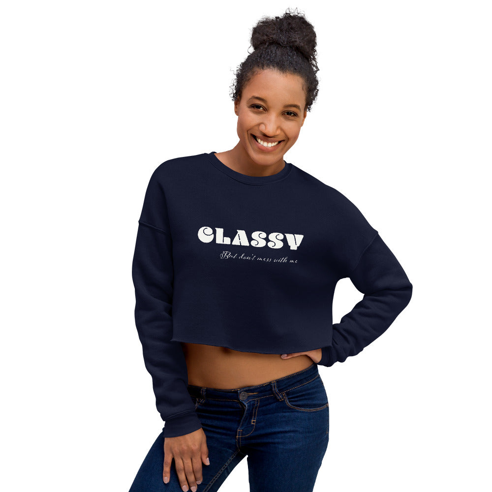 Classy Crop Sweatshirt