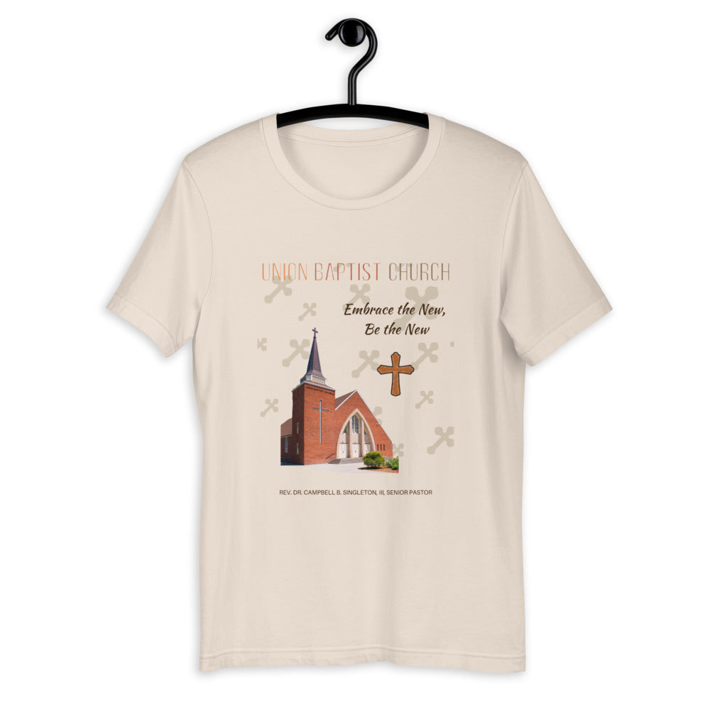 Union Baptist Church Tan Short-Sleeve Unisex T-Shirt