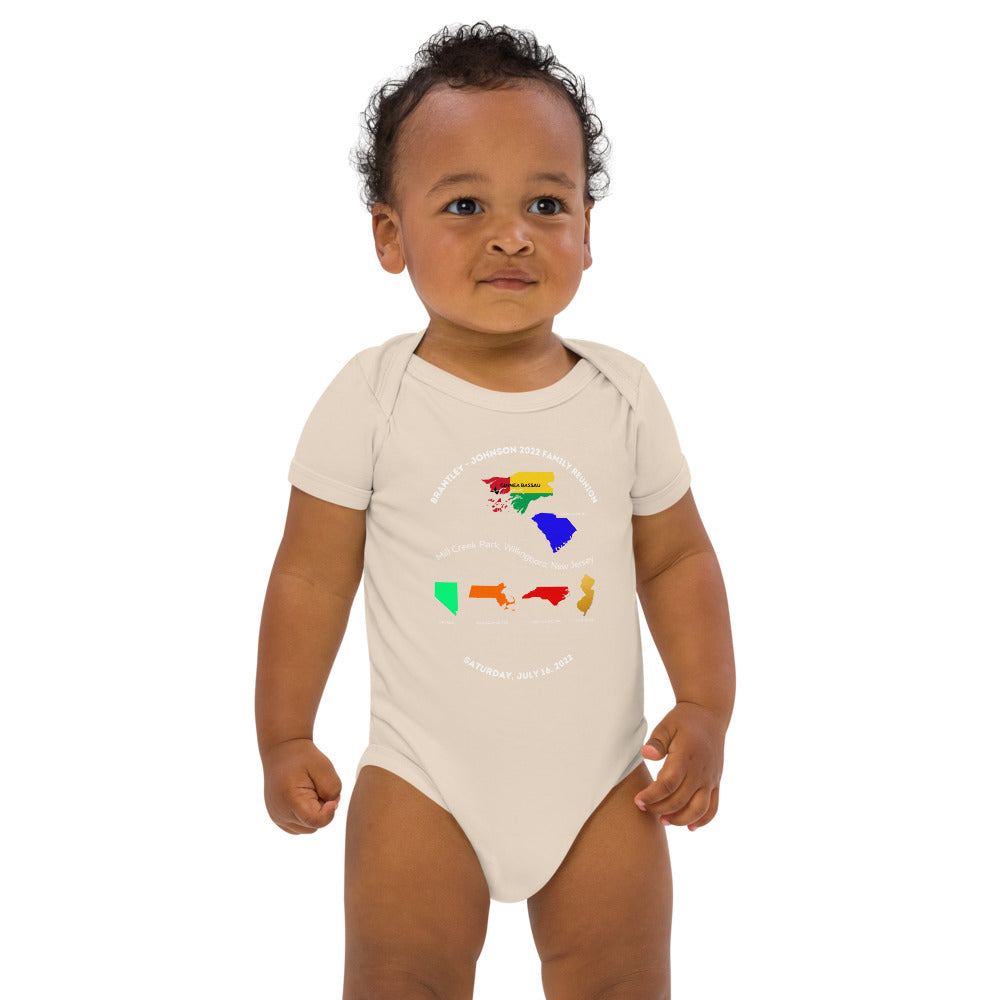 Brantley-Johnson 2022 Family Reunion Organic cotton baby bodysuit