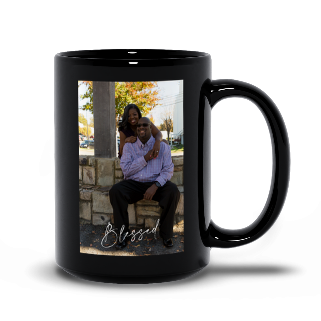 Mark-Melissa Custom Black Mug II