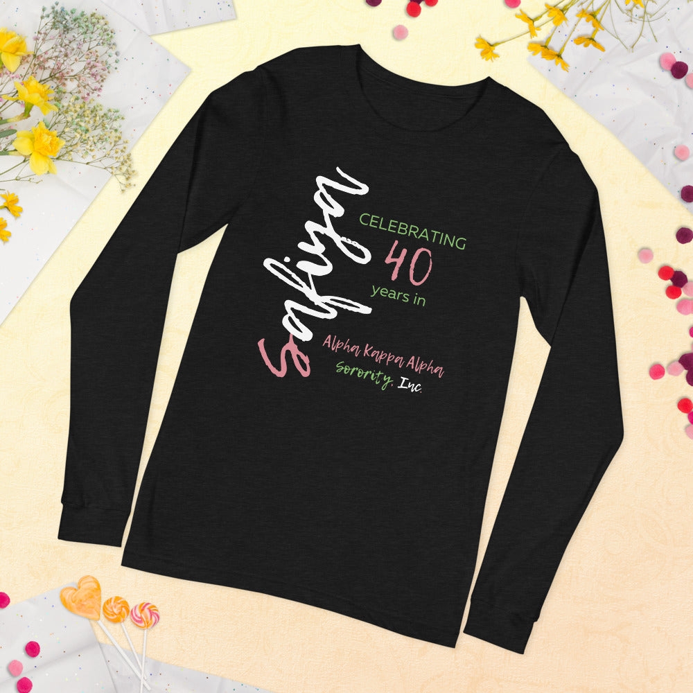 Safiya @ 40! Unisex Long Sleeve Tee