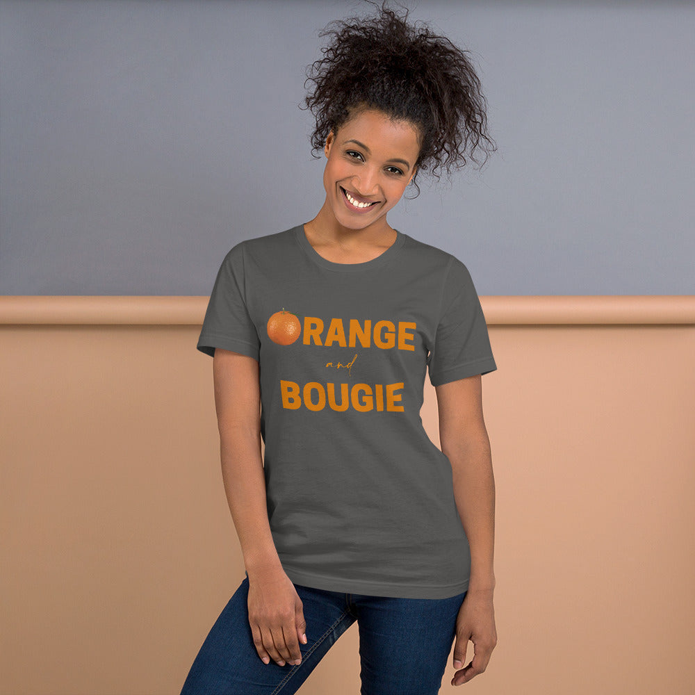Orange and Bougie Short-Sleeve Unisex T-Shirt