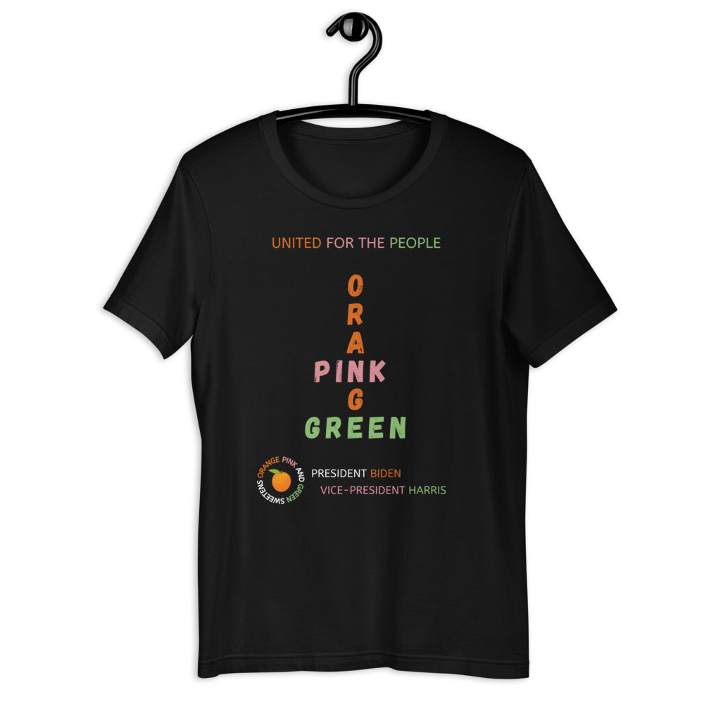 Pink and Green Sweetens Orange Remix Short-Sleeve Unisex T-Shirt