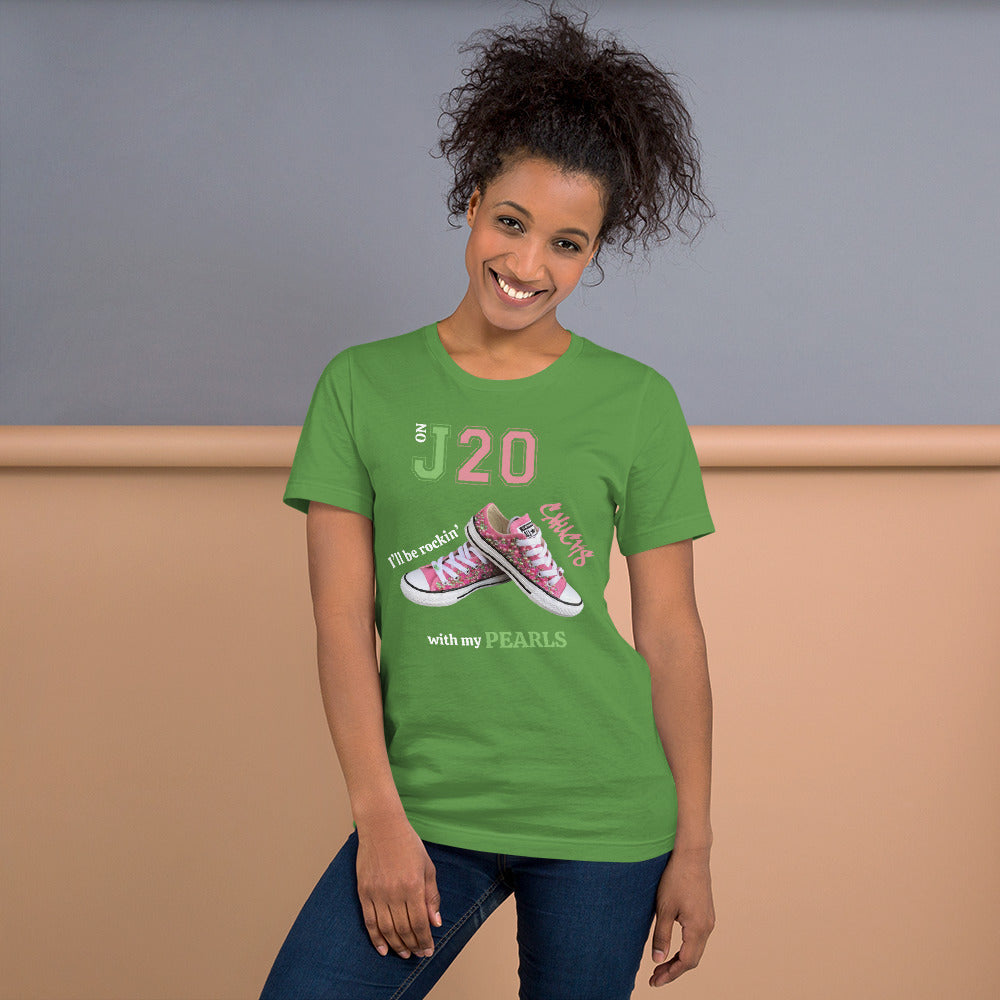 On J20 Chucks and Pearls Short-Sleeve Unisex T-Shirt