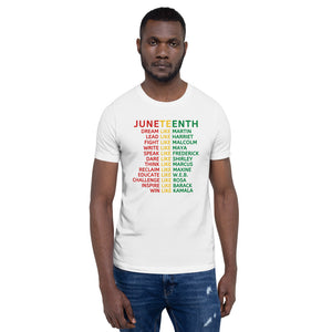 Juneteenth List Short-Sleeve Unisex T-Shirt