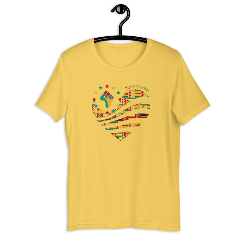 Juneteenth Heart Short-Sleeve Unisex T-Shirt