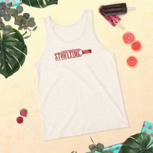 Storytime and Wine Unisex Tank Top