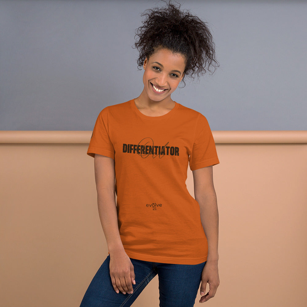 Oil Differentiator Evolve Short-Sleeve Unisex T-Shirt Arborvitae