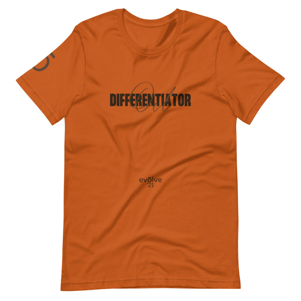 Oil Differentiator Evolve Short-Sleeve Unisex T-Shirt In Tune