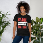 Black Journalists Matter RED Unisex t-shirt