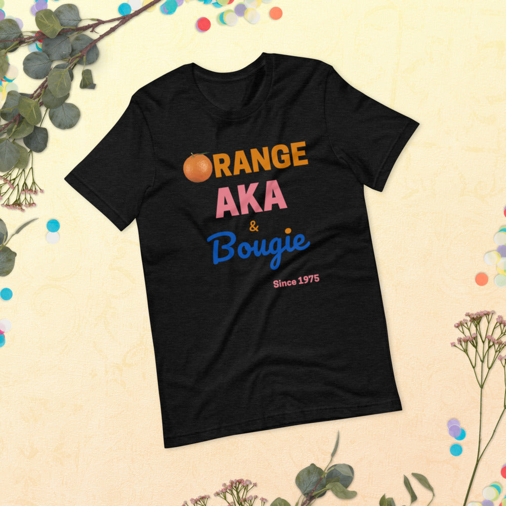 ORANGE and AKA Bougie Short-Sleeve Unisex T-Shirt