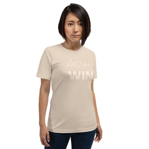 All I Do is WIN Cream Short-Sleeve Unisex T-Shirt