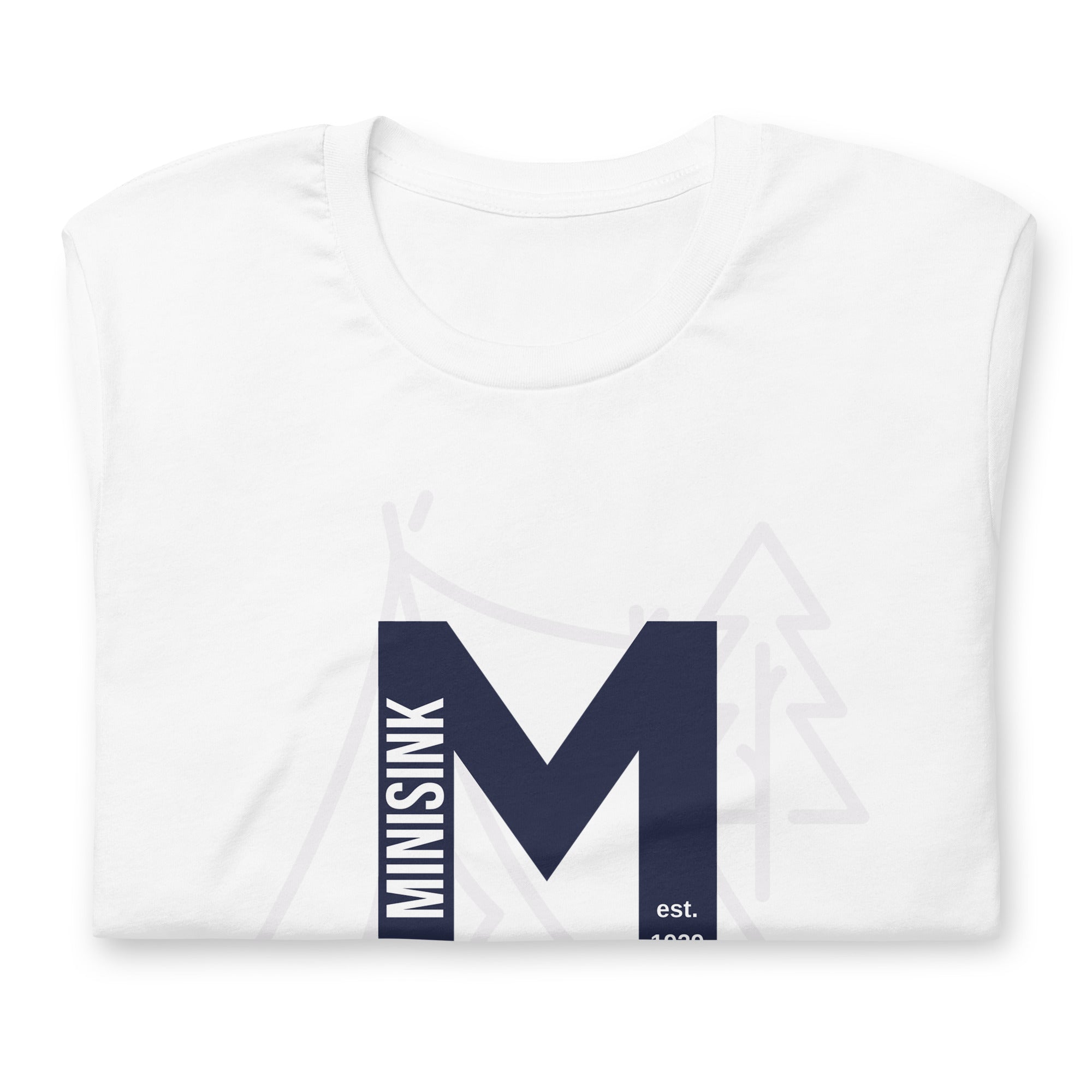 Minisink Lives Forever White w/ Blue M Unisex t-shirt