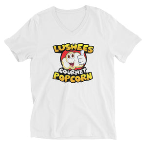 Lushees Popcorn Unisex Short Sleeve V-Neck T-Shirt