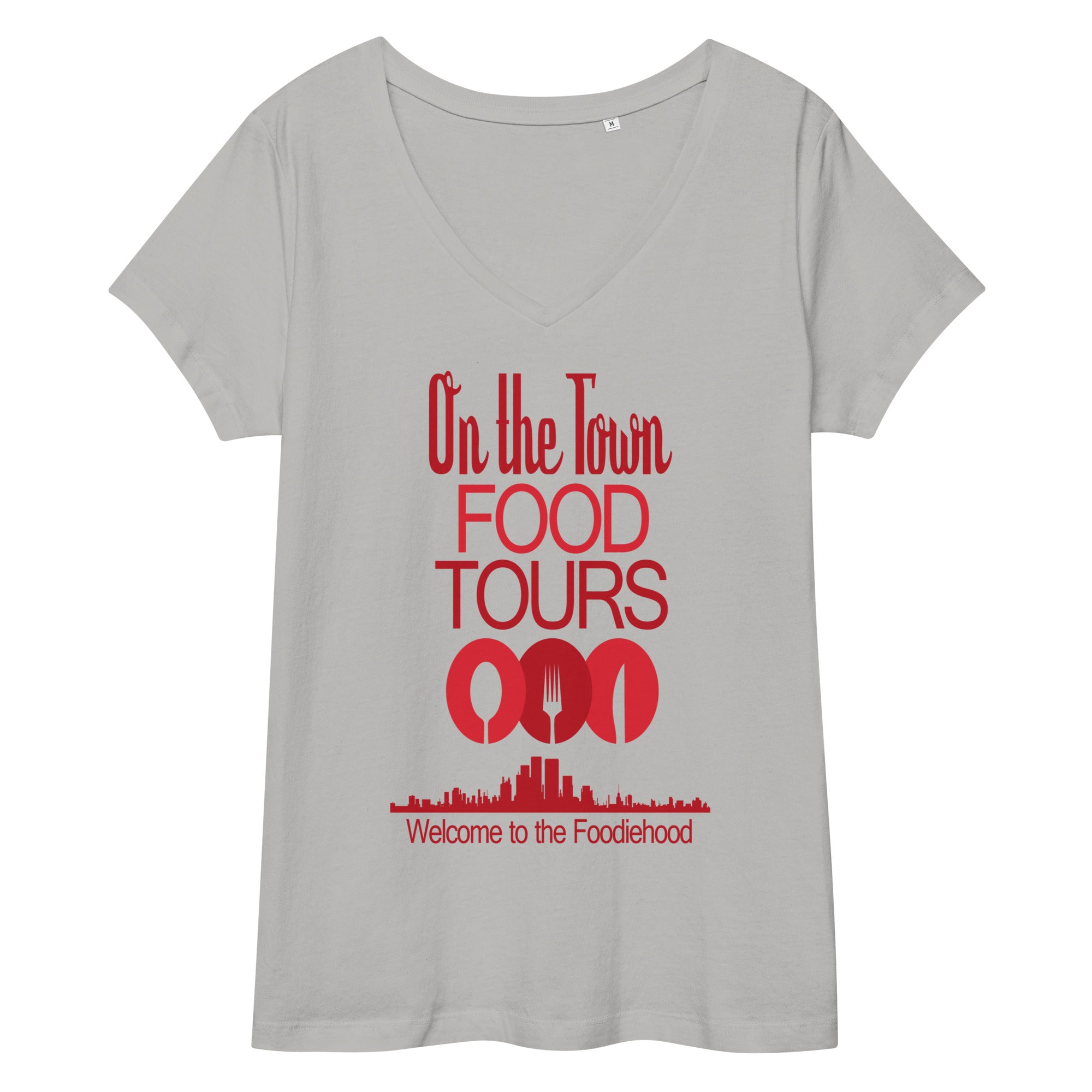 On the Town Food Tours Women’s fitted v-neck t-shirt