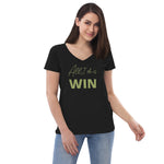 All I Do is WIN Women’s recycled V-Neck T-Shirt