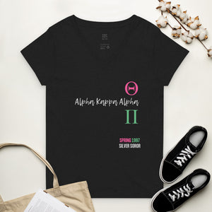 Alpha Kappa Alpha Theta Pi Women’s recycled v-neck t-shirt